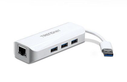 Trendnet TU3 ETGH3 Adaptador USB 30 a Gigabit  HUB USB